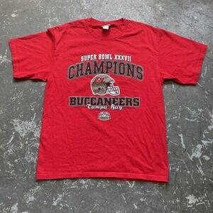 2003 Tampa Bay Buccaneers LEE‎ SPORT Super Bowl Champions XXXVII T Shirt Large